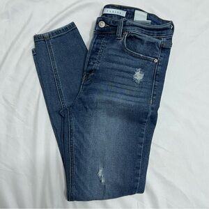 Eunina Dark Blue Clara High Rise Skinny Cropped Jean